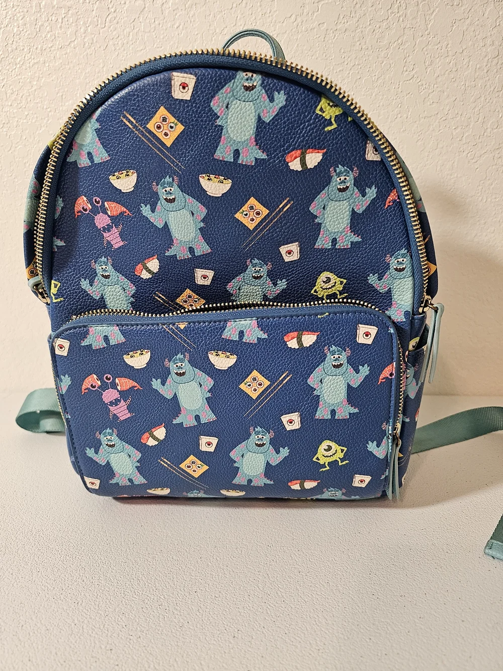 Disney Danielle Nicole Pixar Monsters Inc Mini Backpack Mike & Sulley